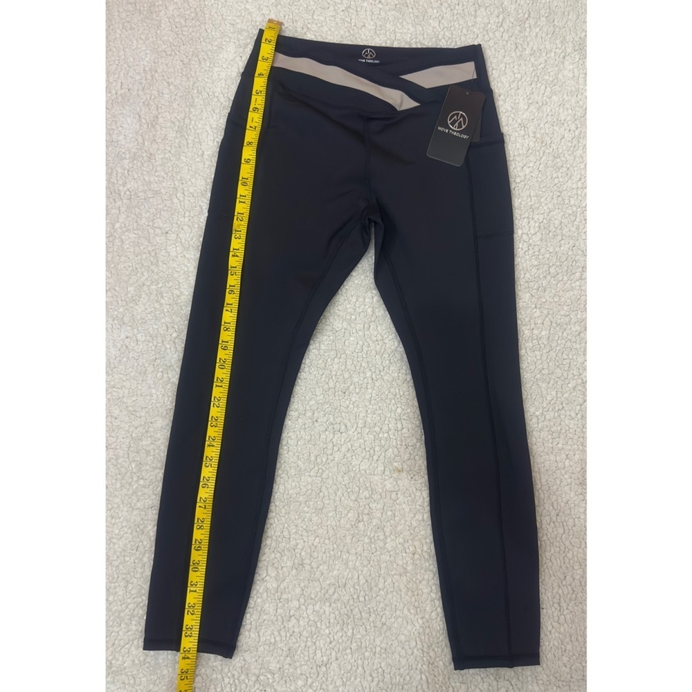 NWT MOME THEOLOGY Black Women's Pants with Mesh Detail - Picture 7 of 11